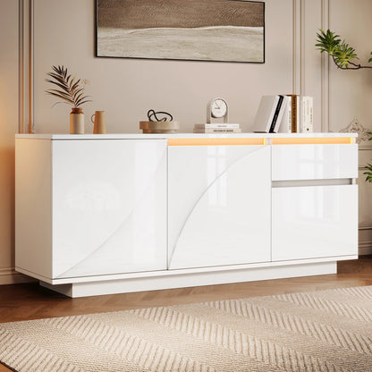 Meuble de rangement avec tiroirs moderne blanc - vente privée 14:29