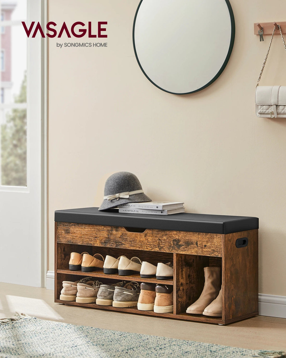 Meuble de rangement chaussures rustiques 30 x 100 x 44 cm, - vente privée 14:-1;200007763:201336101