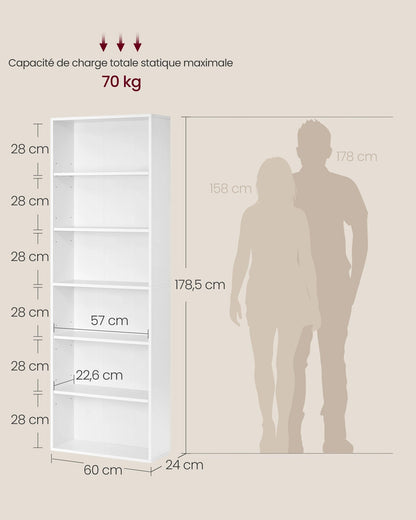Meuble de rangement colonne rectangulaire 24 x 60 x 178.5 cm - vente privée 14:365458Marron Rustique;200007763:201336101