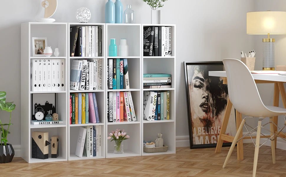Meuble de rangement cube de dimensions 30x30x106cm - vente privée 14:29White;200007763:201336101