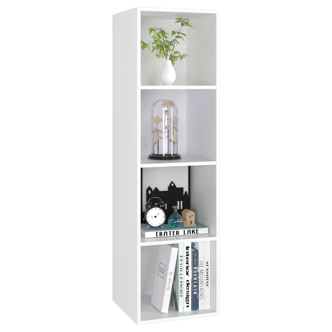 Meuble de rangement cube de dimensions 30x30x106cm - vente privée 14:29White;200007763:201336101