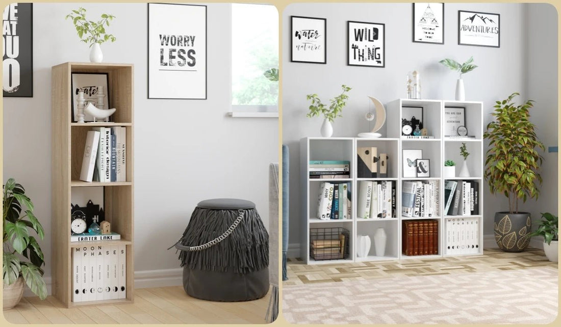 Meuble de rangement cube de dimensions 30x30x106cm - vente privée 14:29White;200007763:201336101
