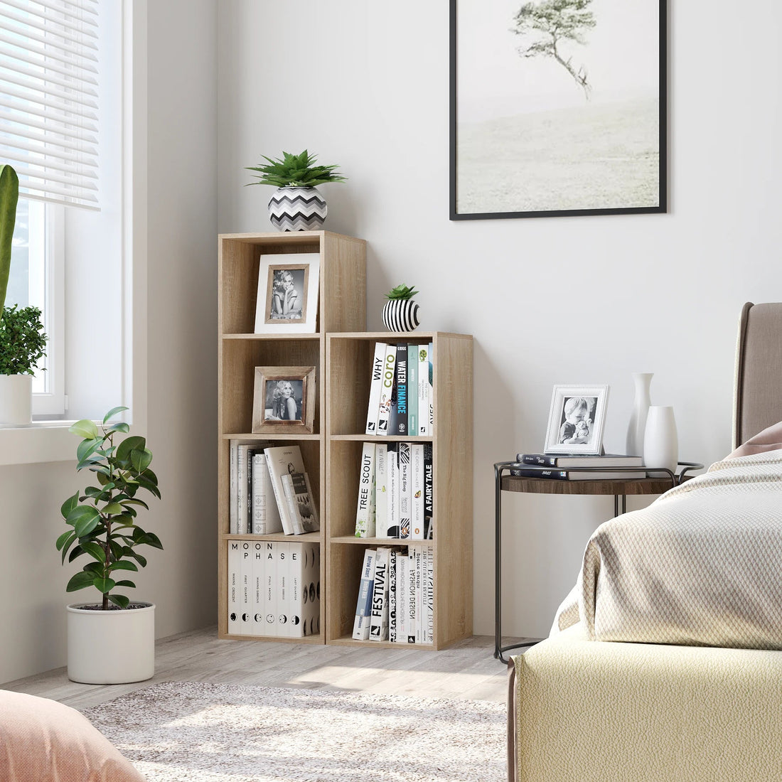 Meuble de rangement cube de dimensions 30x30x106cm - vente privée 14:29White;200007763:201336101