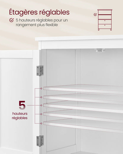 Meuble de rangement cuisine à 2 tiroirs et 2 portes - vente privée 14:94;200007763:201336101