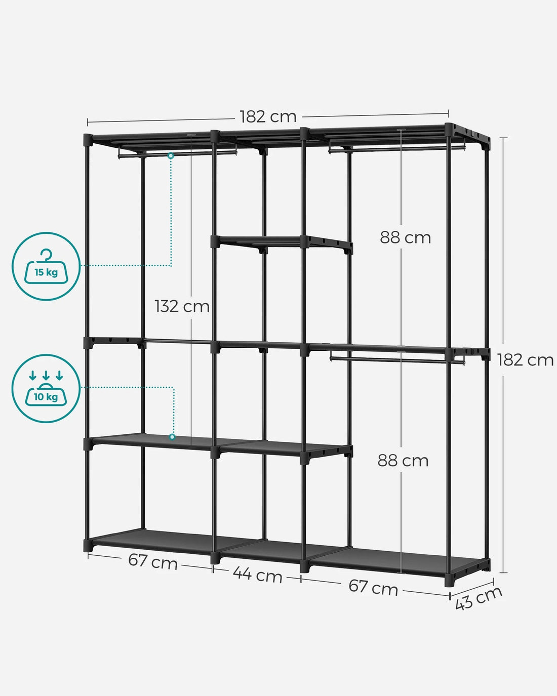 Meuble de rangement étagère simple - vente privée 14:193;200007763:201336342