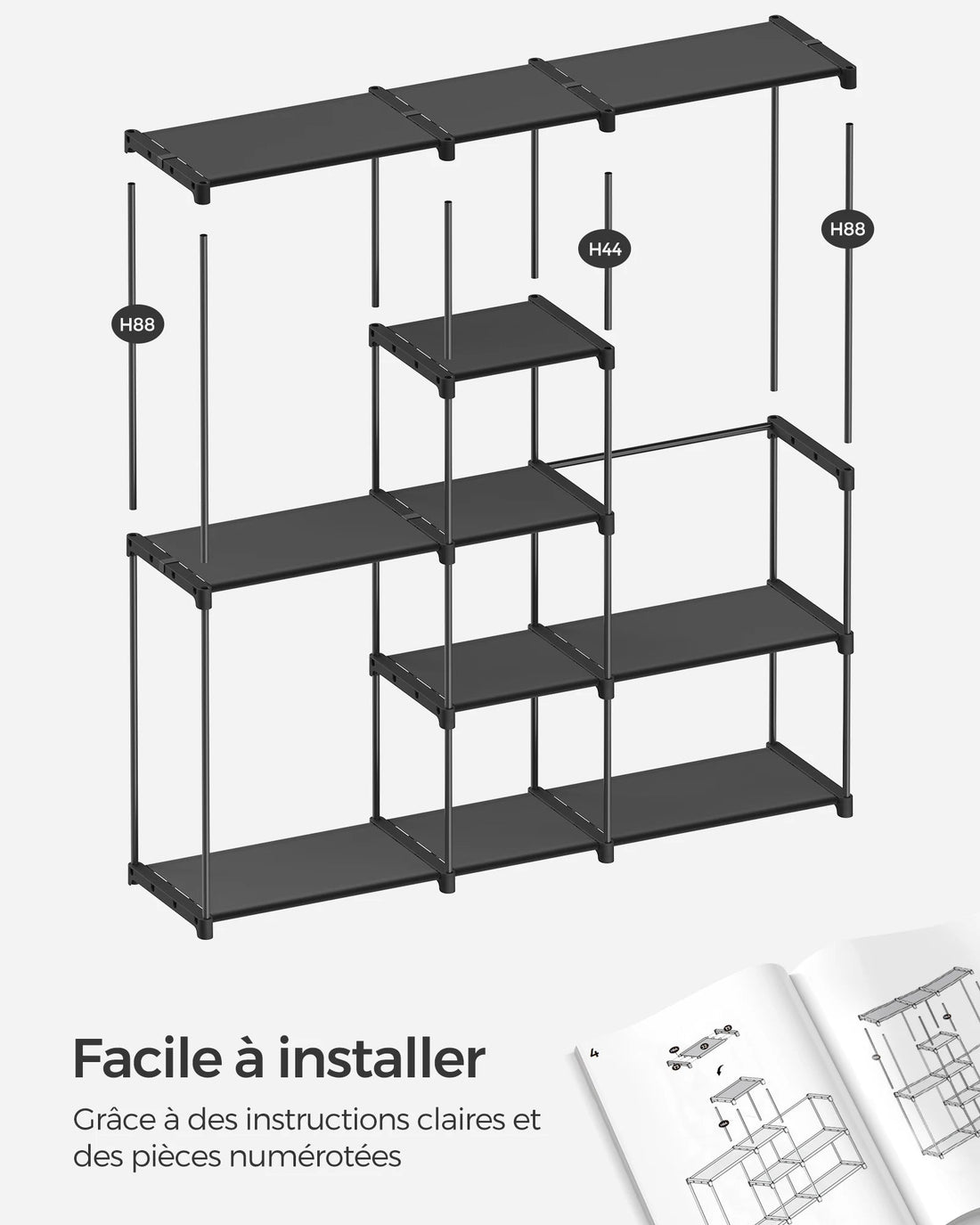 Meuble de rangement étagère simple - vente privée 14:193;200007763:201336342