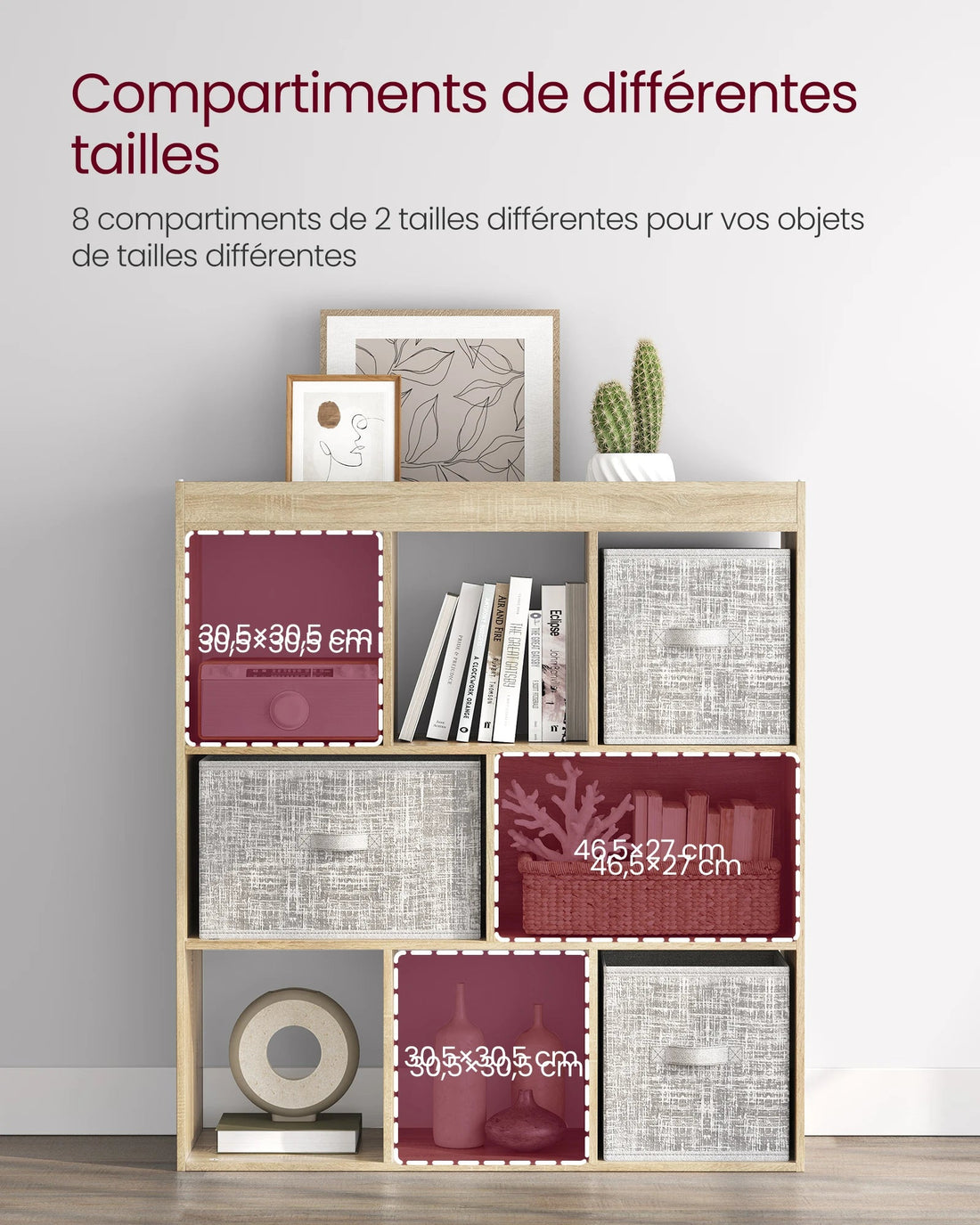 Meuble de rangement murale 97.5 x 30 x 100 cm - vente privée 14:366Chêne Clair;200007763:201336101