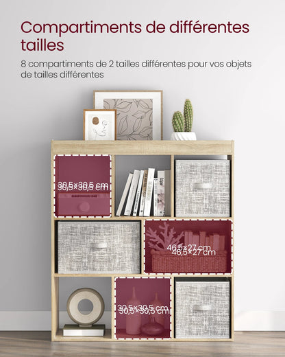 Meuble de rangement murale 97.5 x 30 x 100 cm - vente privée 14:366Chêne Clair;200007763:201336101