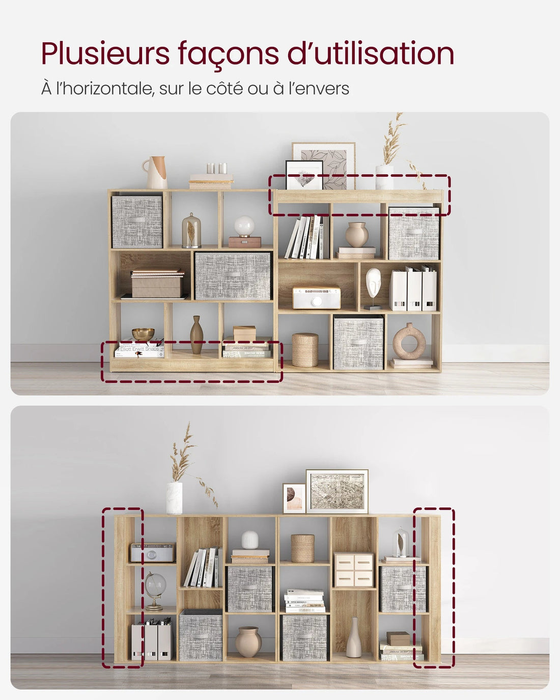 Meuble de rangement murale 97.5 x 30 x 100 cm - vente privée 14:366Chêne Clair;200007763:201336101