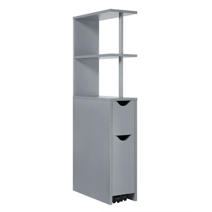 Meuble de rangement niche étroite de salle de bain - vente privée 14:200006151Gray;200007763:201336101