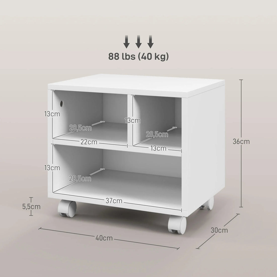 Meuble de rangement pour bureau 40X30X36 cm - vente privée 200007763:201336104