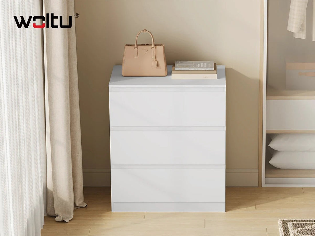 Meuble de rangement pour chambre blanche 60x70x40cm - vente privée 14:29White