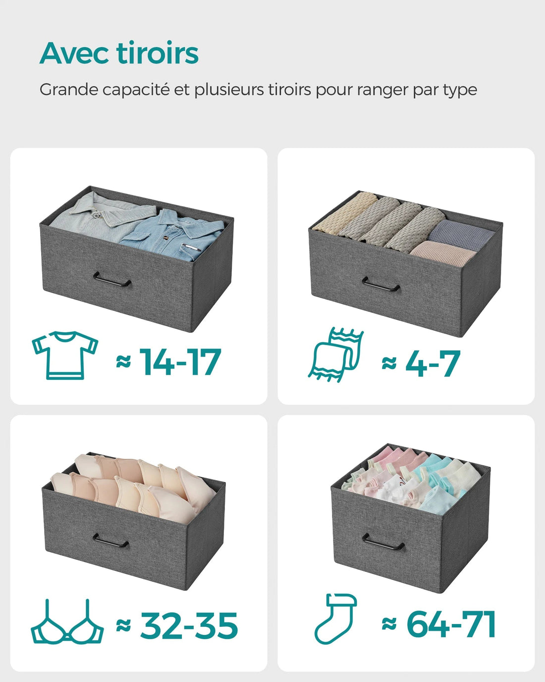 Meuble de rangement pour chambre structure en métal - vente privée 14:200844061Gris ardoise;200007763:201336101