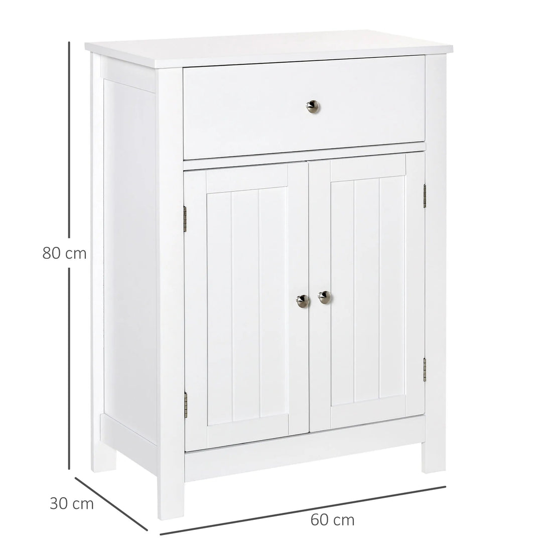 Meuble de rangement pour entrée blanc 60X30X80Cm - vente privée 200007763:201336104