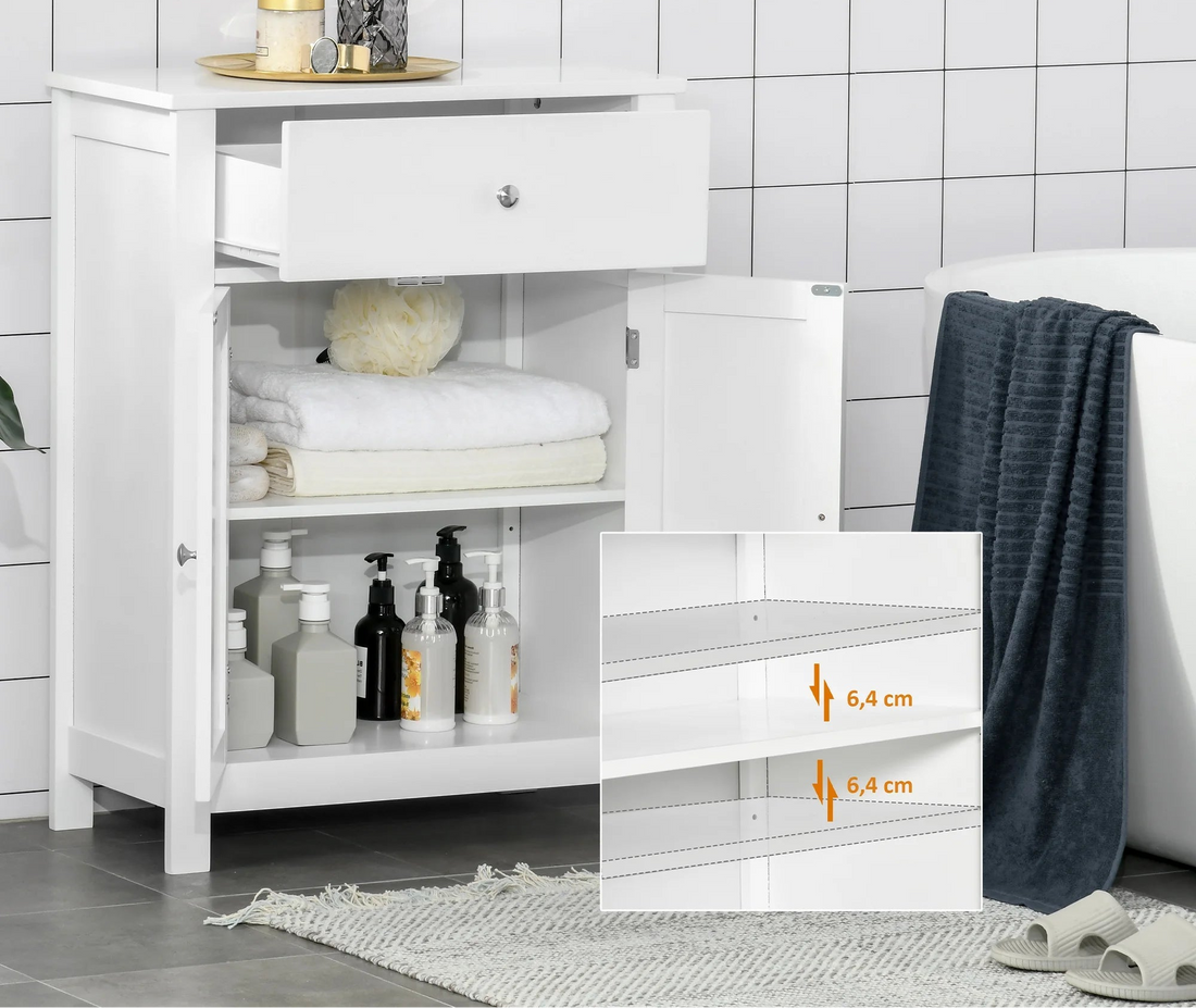 Meuble de rangement pour entrée blanc 60X30X80Cm - vente privée 200007763:201336104