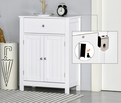 Meuble de rangement pour entrée blanc 60X30X80Cm - vente privée 200007763:201336104