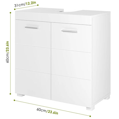 Meuble de rangement pour les toilettes ou salle de bain 60x31x60cm - vente privée 14:29White;200007763:201336101