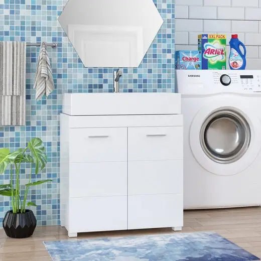 Meuble de rangement pour les toilettes ou salle de bain 60x31x60cm - vente privée 14:29White;200007763:201336101