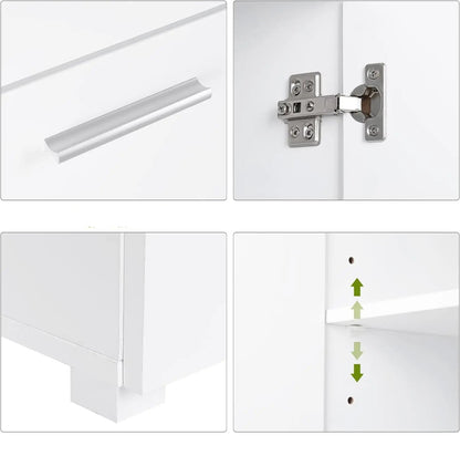 Meuble de rangement pour les toilettes ou salle de bain 60x31x60cm - vente privée 14:29White;200007763:201336101