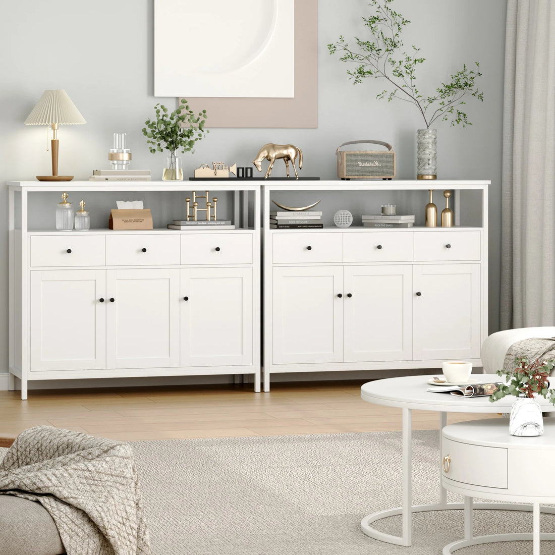 Meuble de rangement pour salle à manger 108x38x98.5 cm - vente privée 14:193Black;200007763:201336101