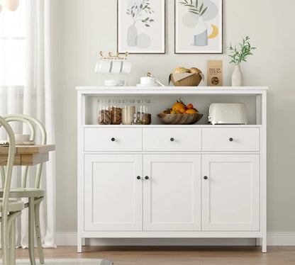 Meuble de rangement pour salle à manger 108x38x98.5 cm - 14:193Black;200007763:201336101