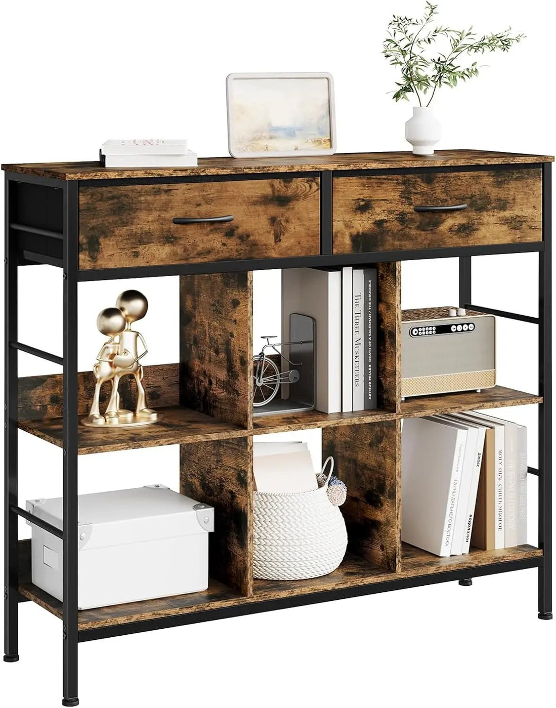 Meuble de rangement pour salon vintage - vente privée 14:365458Vintage Brown;200007763:201336101
