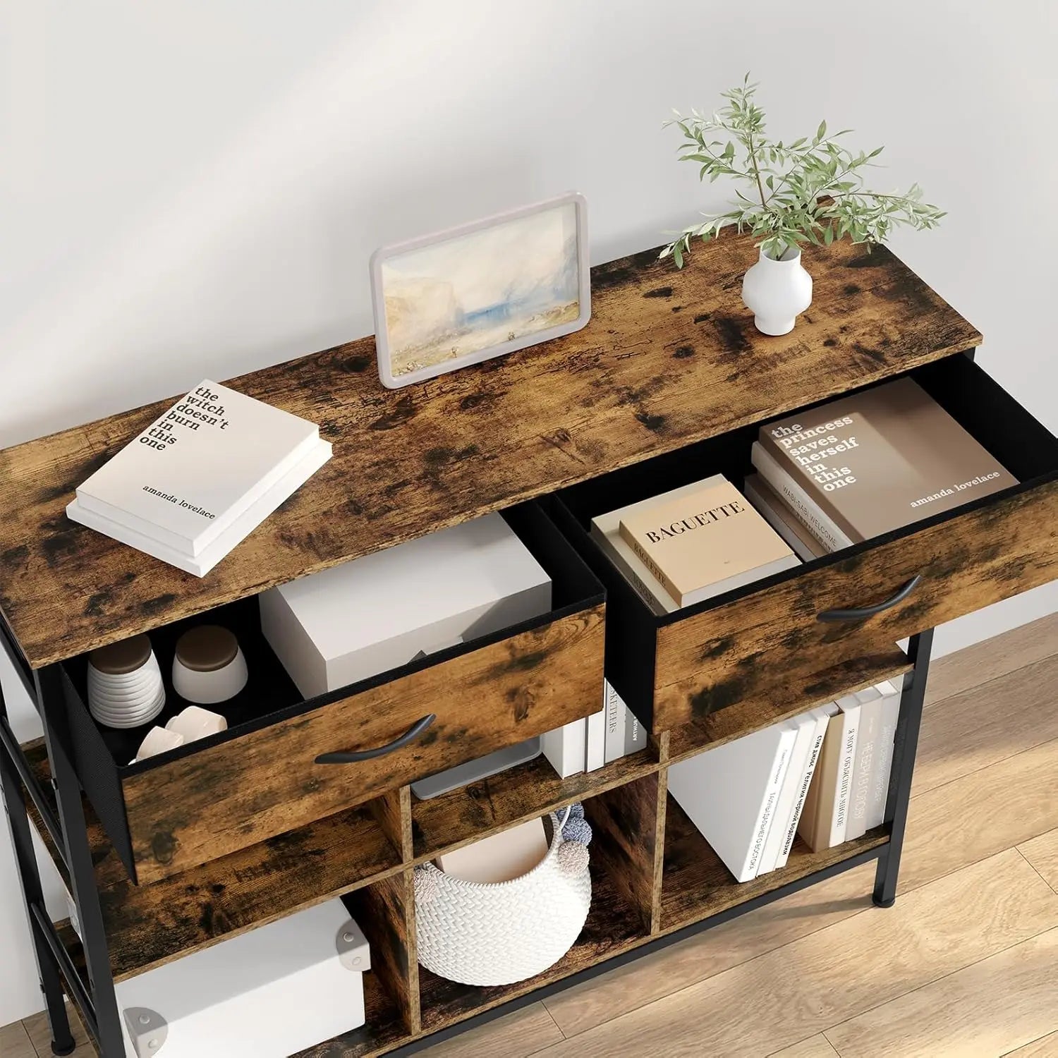 Meuble de rangement pour salon vintage - 14:365458Vintage Brown;200007763:201336101