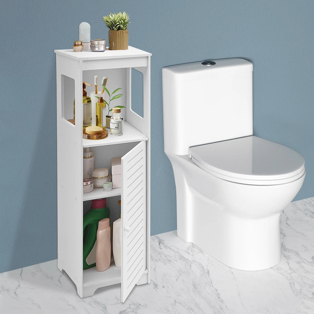 Meuble de rangement pour wc de petite dimensions 28*25*90cm - vente privée 14:29white;200007763:201336101