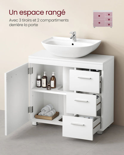 Meuble de rangement salle de bain de luxe - vente privée 14:29Blanc Nuage;200007763:201336101