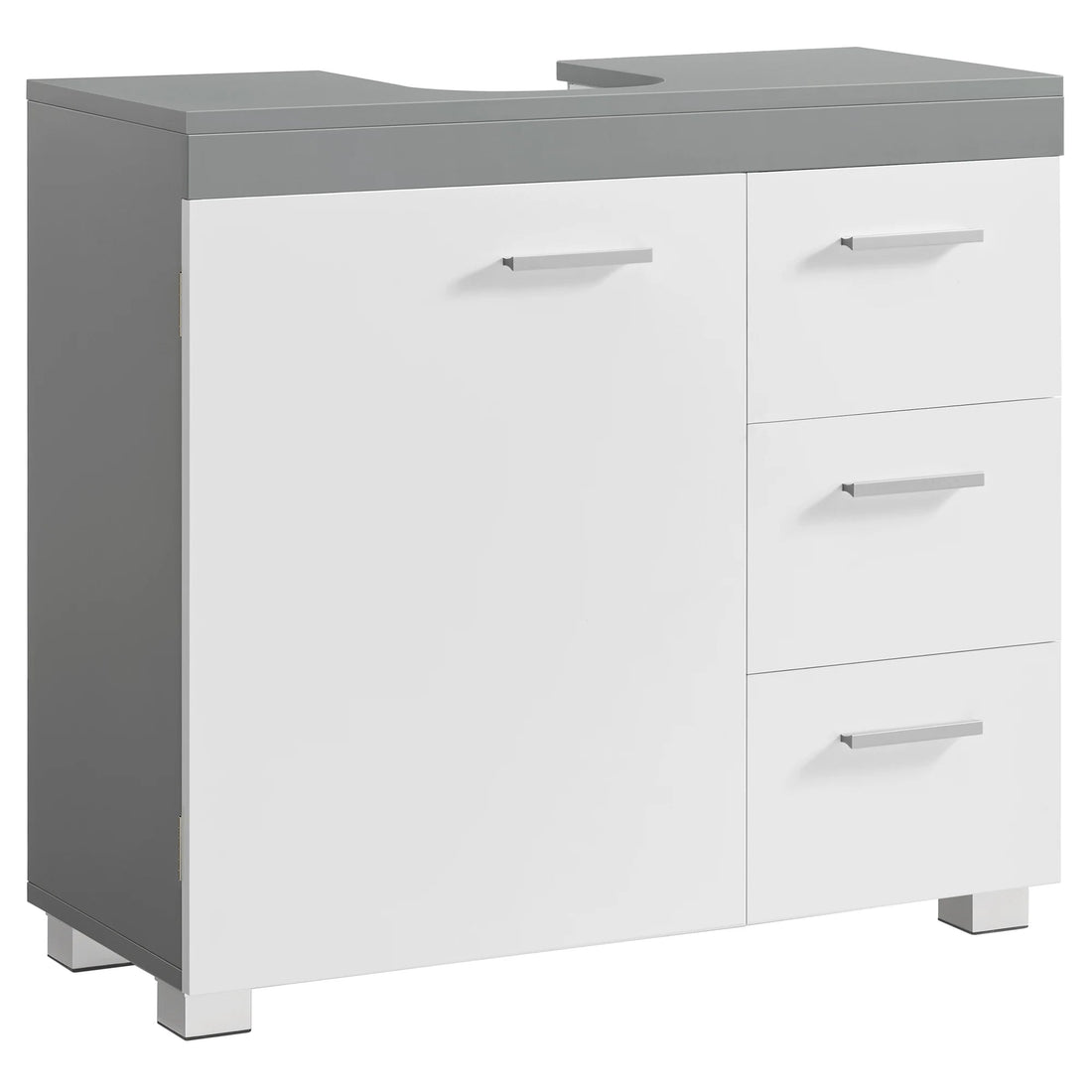 Meuble de rangement salle de bain de luxe - vente privée 14:94Blanc et Gris;200007763:201336101