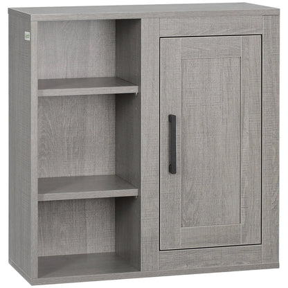 Meuble de rangement salle de bain en bois mural 48X20X50 cm - vente privée 14:200006151Gray;200007763:201336104