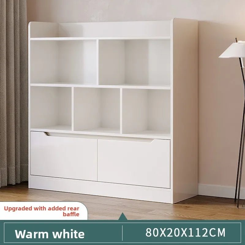 Meuble de rangement salle de bain pas cher multi compartiments - 14:100018786G-Warm White 80CM