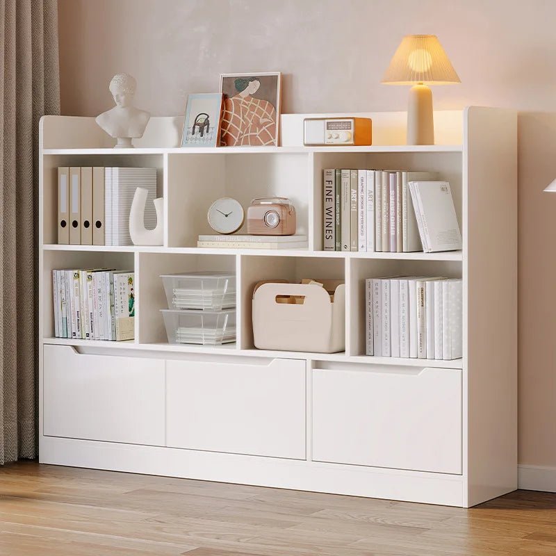 Meuble de rangement salle de bain pas cher multi compartiments - vente privée 14:29J-80CM White
