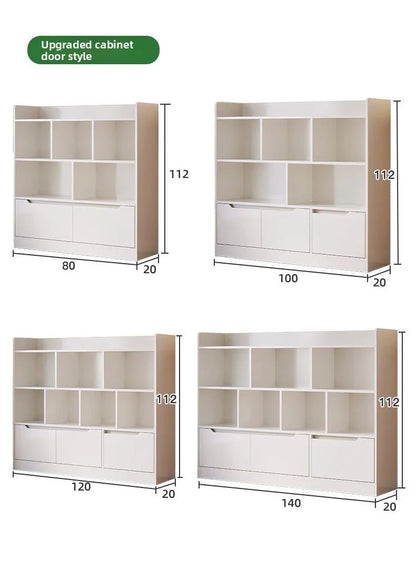 Meuble de rangement salle de bain pas cher multi compartiments - 14:29J-80CM White