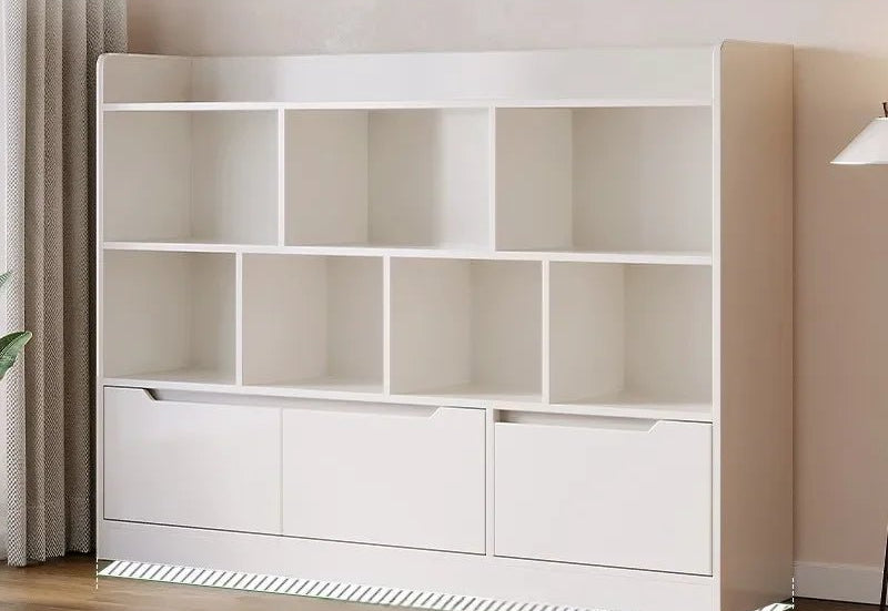 Meuble de rangement salle de bain pas cher multi compartiments - vente privée 14:29J-80CM White