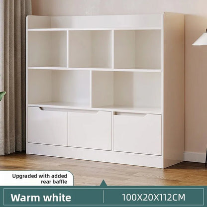 Meuble de rangement salle de bain pas cher multi compartiments - 14:365016G-Warm White 100CM