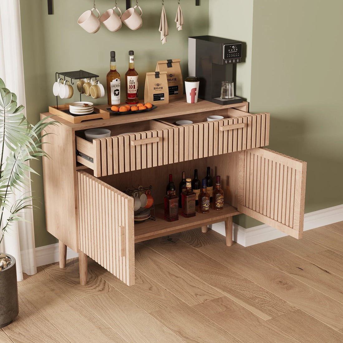 Meuble de rangement style compagne vintage en bois - vente privée 14:2000021306 drawers;200007763:201336101