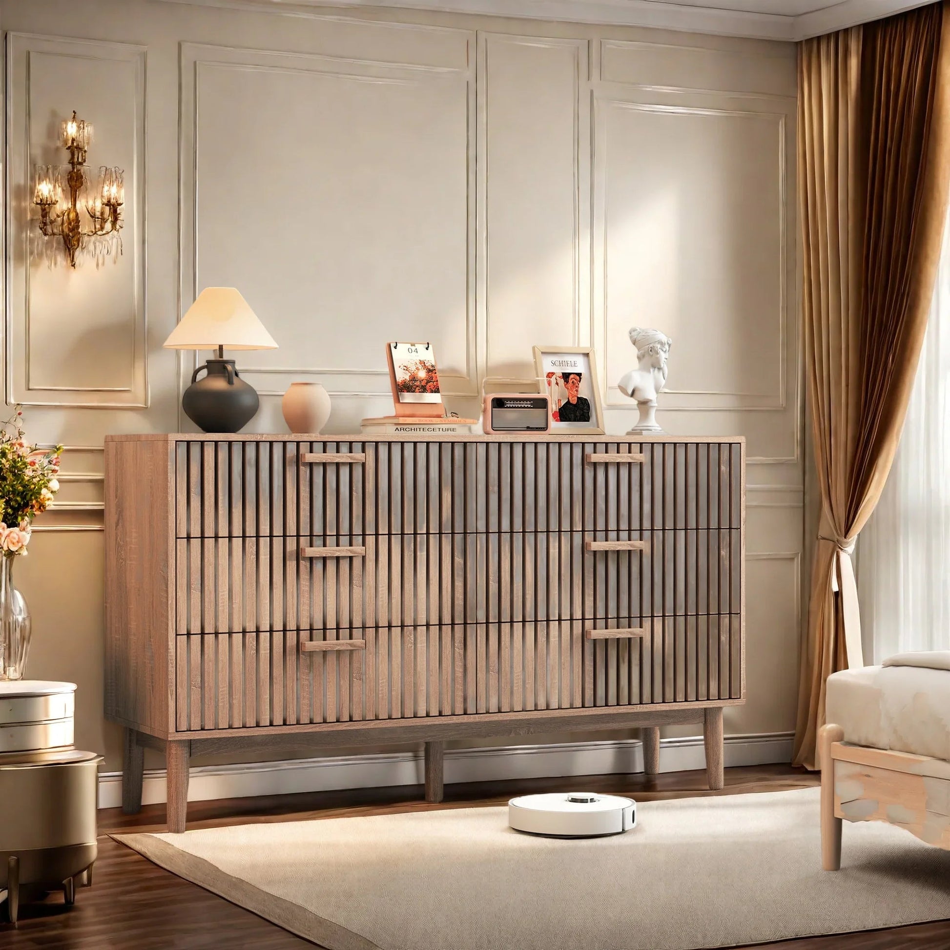 Meuble de rangement style compagne vintage en bois - 14:2000021306 drawers;200007763:201336101