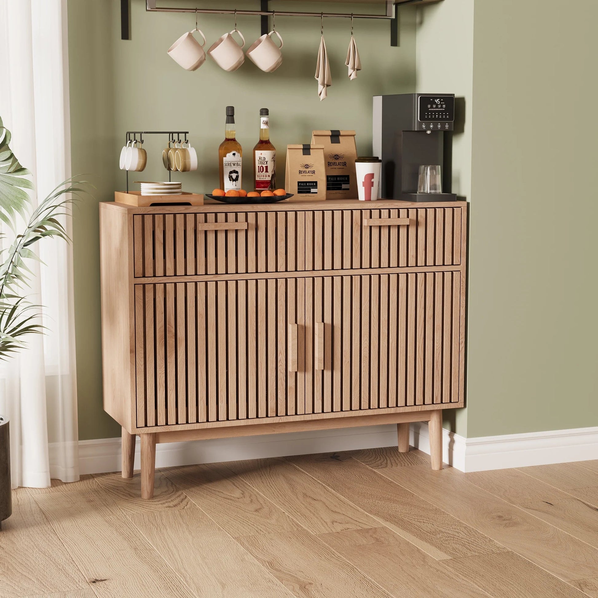 Meuble de rangement style compagne vintage en bois - 14:2000021306 drawers;200007763:201336101