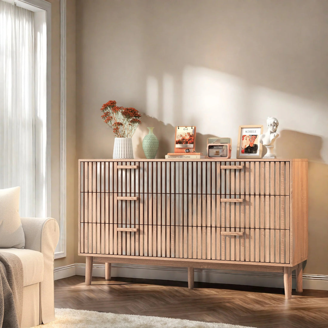 Meuble de rangement style compagne vintage en bois - vente privée 14:2000021306 drawers;200007763:201336101
