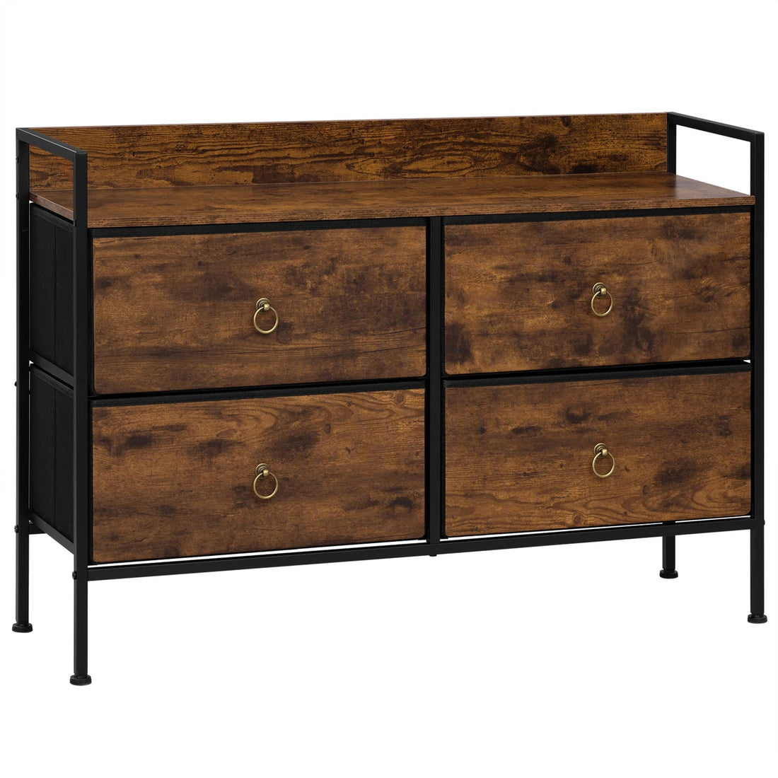 Meuble de rangement vintage marron à structure métallique - vente privée 14:202530808Rustic Brown;200007763:201336101