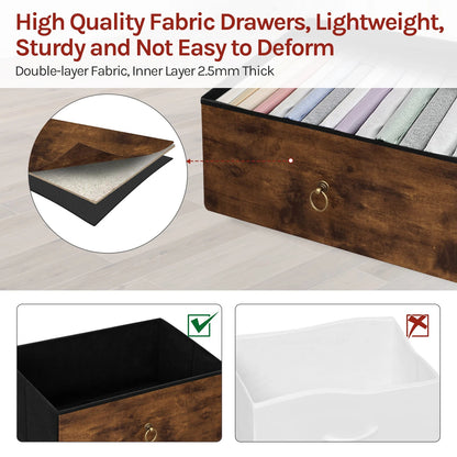 Meuble de rangement vintage marron à structure métallique - 14:202530808Rustic Brown;200007763:201336101