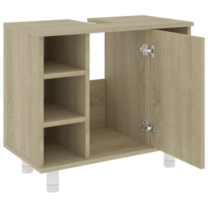 Meuble salle de bain ancien en bois 60x32x53.5 cm - vente privée 14:365458;200007763:201336343