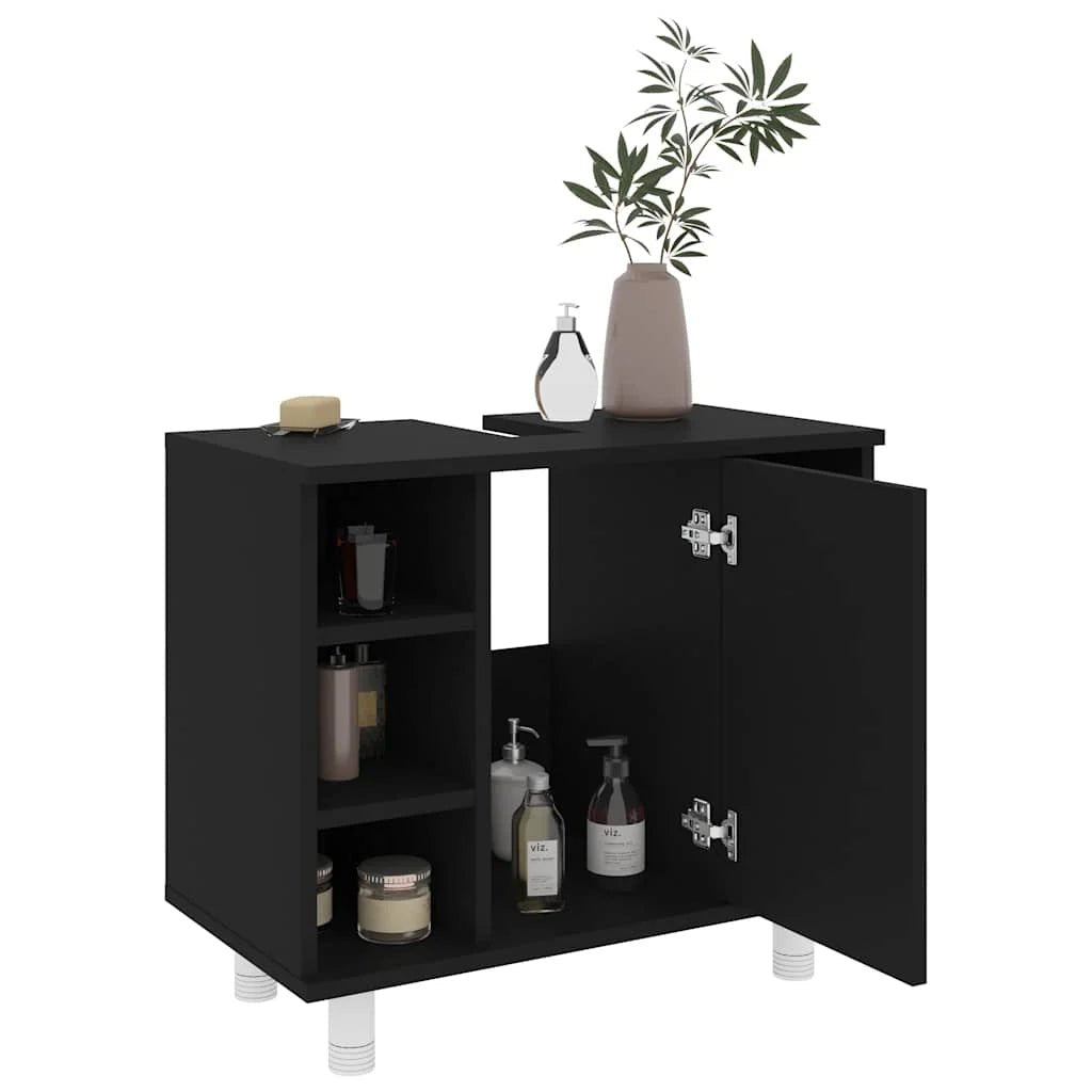 Meuble salle de bain ancien en bois 60x32x53.5 cm - vente privée 14:365458;200007763:201336343