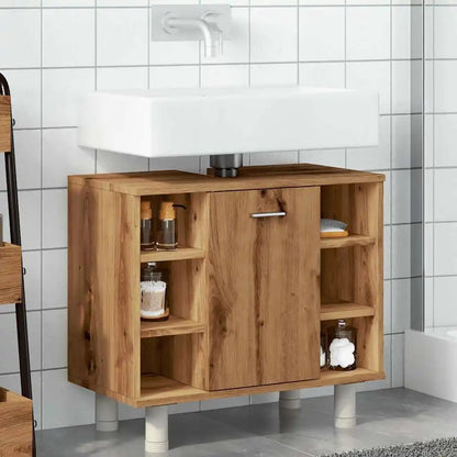 Meuble salle de bain ancien en bois 60x32x53.5 cm - vente privée 14:365458;200007763:201336343