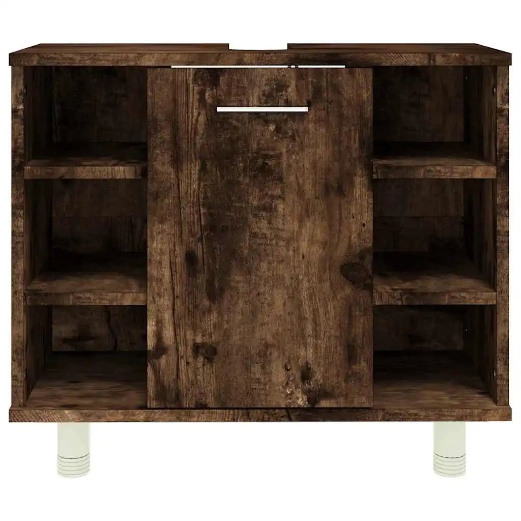 Meuble salle de bain ancien en bois 60x32x53.5 cm - vente privée 14:365458;200007763:201336343