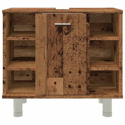 Meuble salle de bain ancien en bois 60x32x53.5 cm - vente privée 14:365458;200007763:201336343