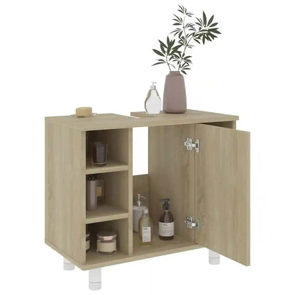 Meuble salle de bain ancien en bois 60x32x53.5 cm - vente privée 14:365458;200007763:201336343