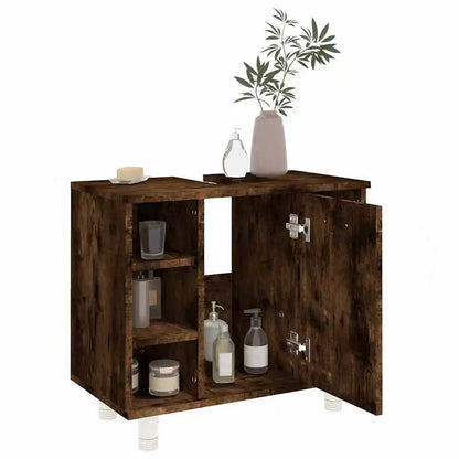 Meuble salle de bain ancien en bois 60x32x53.5 cm - vente privée 14:365458;200007763:201336343
