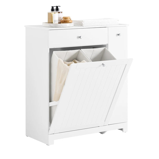 Meuble salle de bain avec bac à linge 78x38x90cm - vente privée 14:29;200007763:201336101